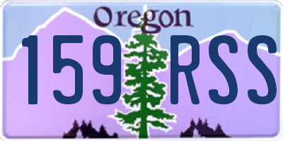 OR license plate 159RSS