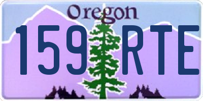 OR license plate 159RTE