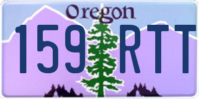OR license plate 159RTT