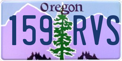 OR license plate 159RVS
