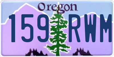 OR license plate 159RWM