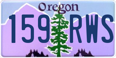 OR license plate 159RWS