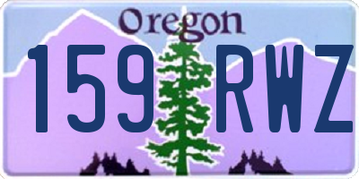 OR license plate 159RWZ