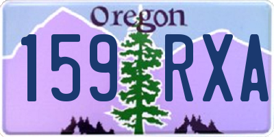 OR license plate 159RXA