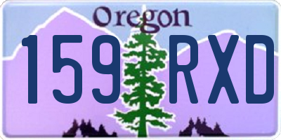 OR license plate 159RXD