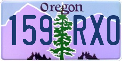 OR license plate 159RXO