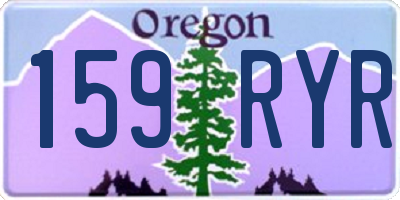OR license plate 159RYR