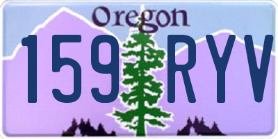 OR license plate 159RYV