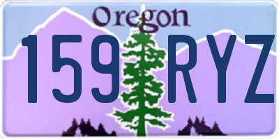 OR license plate 159RYZ