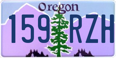 OR license plate 159RZH