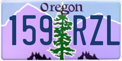 OR license plate 159RZL