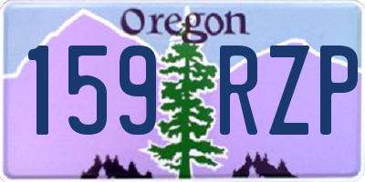 OR license plate 159RZP