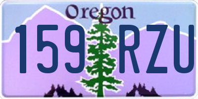 OR license plate 159RZU