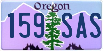 OR license plate 159SAS