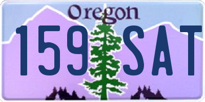 OR license plate 159SAT