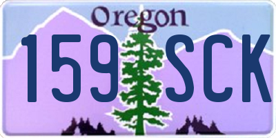 OR license plate 159SCK