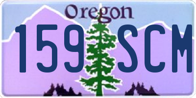 OR license plate 159SCM