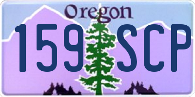 OR license plate 159SCP