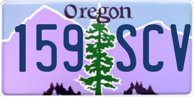 OR license plate 159SCV