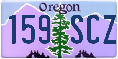 OR license plate 159SCZ