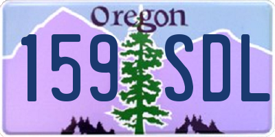 OR license plate 159SDL
