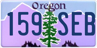 OR license plate 159SEB
