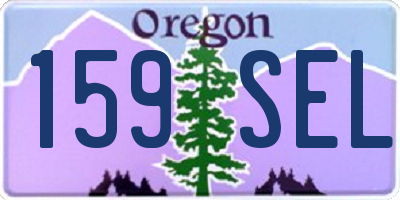 OR license plate 159SEL