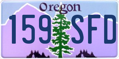 OR license plate 159SFD