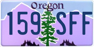 OR license plate 159SFF