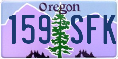 OR license plate 159SFK