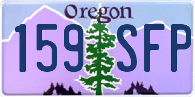 OR license plate 159SFP