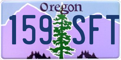 OR license plate 159SFT