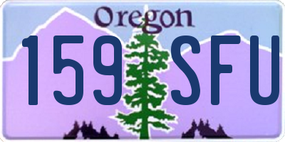 OR license plate 159SFU