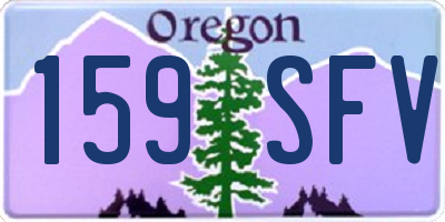 OR license plate 159SFV