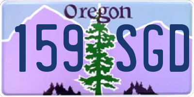 OR license plate 159SGD