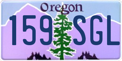OR license plate 159SGL