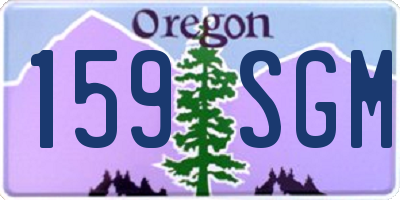 OR license plate 159SGM