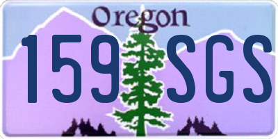OR license plate 159SGS