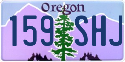 OR license plate 159SHJ