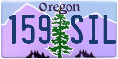 OR license plate 159SIL
