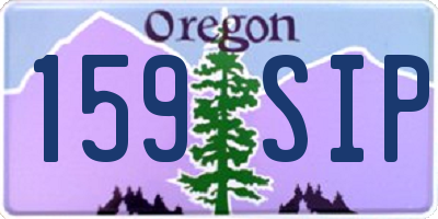 OR license plate 159SIP