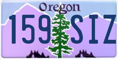 OR license plate 159SIZ