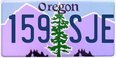 OR license plate 159SJE