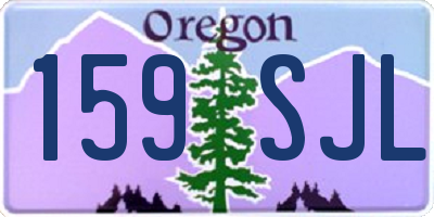 OR license plate 159SJL