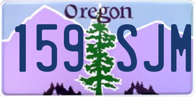 OR license plate 159SJM