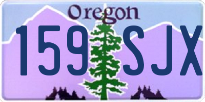 OR license plate 159SJX