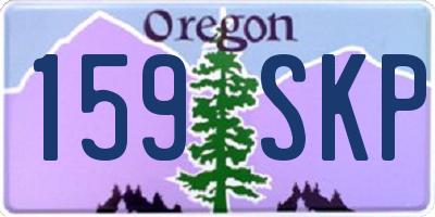 OR license plate 159SKP