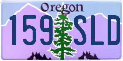 OR license plate 159SLD