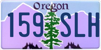 OR license plate 159SLH