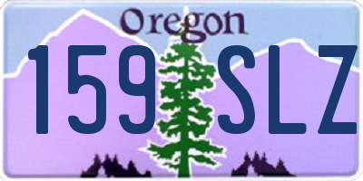 OR license plate 159SLZ